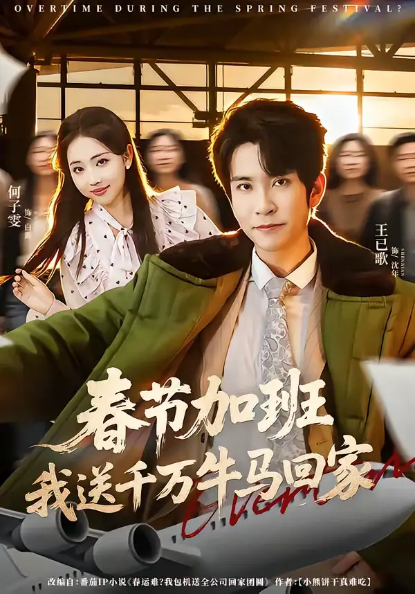 春节加班,我送千万牛马回家(60集)王已歌&何子雯高清海报图片 春节加班,我送千万牛马回家(60集)王已歌&何子雯海报