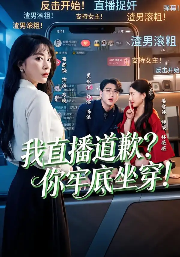 短剧《我直播道歉？你牢底坐穿！＆我直播道歉你牢底坐穿》全集在线观看免费